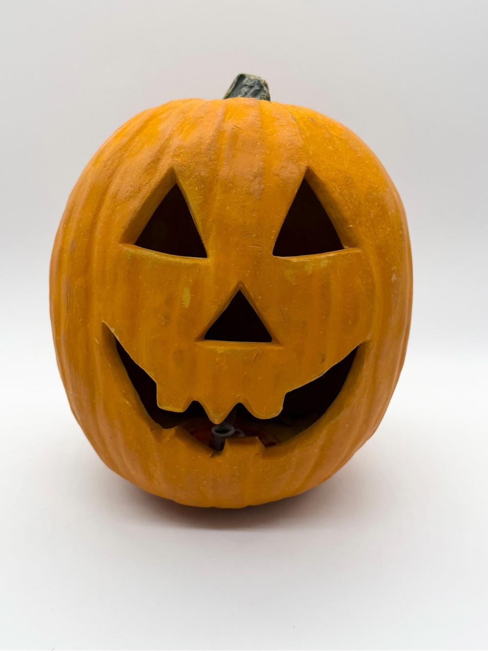 Vintage 90s Gemmy Foam 14” Halloween Lighted Jack-o-Lantern Pumpkin